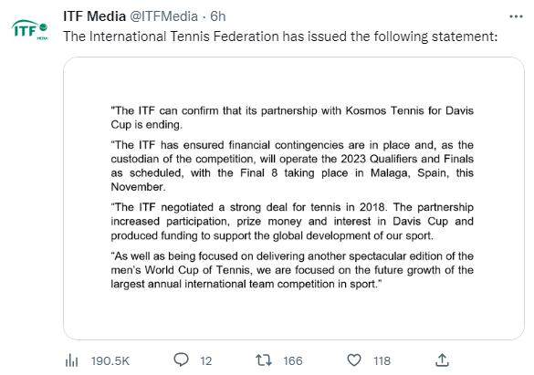 在线游戏平台-ITF与皮克投资集团结束合作 “网球世界杯”终落空？